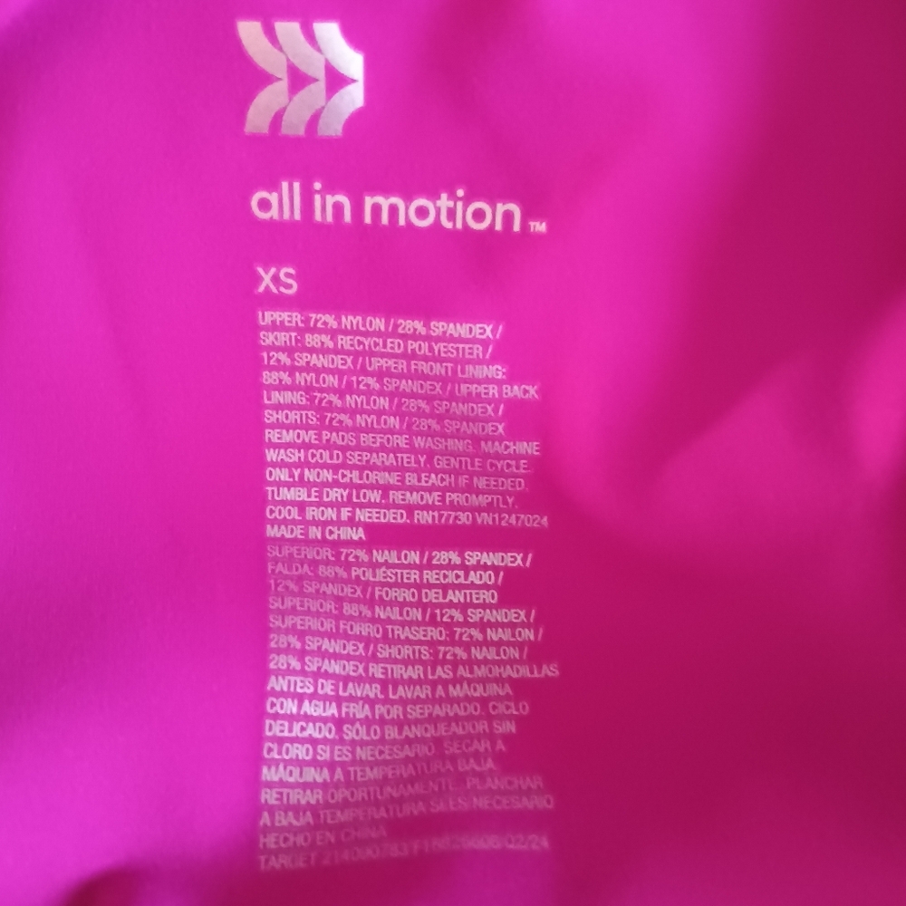All In Motion Active Dress Dark Violet Pleated XS - Picture 8 of 13